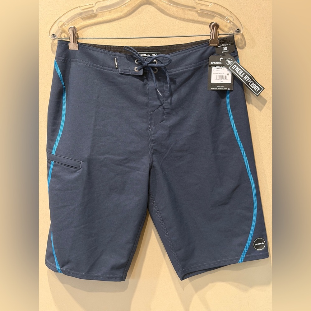 O'Neill Men's Hyperfreak Navy Board Swim Shorts - Size 30 Below the Knee NWT